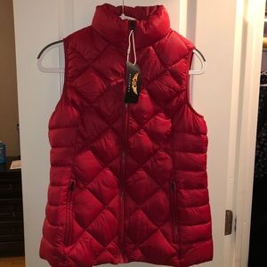 Alliance Fashion Red Bubble Vest